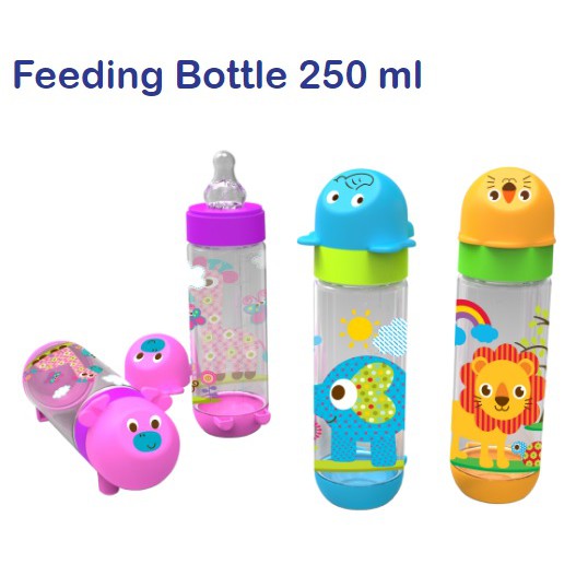 Baby Safe Botol Susu Bayi Karakter Boneka Lucu Feeding Bottle BPA Free Nipple AP001/2/3/4