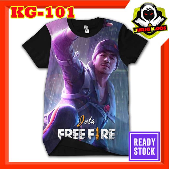 Kaos Jota Free Fire Battleroyal Karakter Joe Taslim Ff Mabar Shopee Indonesia