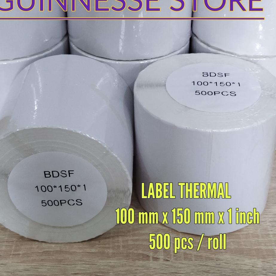 

Big Sale Label Thermal - Sticker Thermal - Stiker Thermal - Kertas Thernal - 100 x 150 x 1 isi 500 pcs per roll ✓