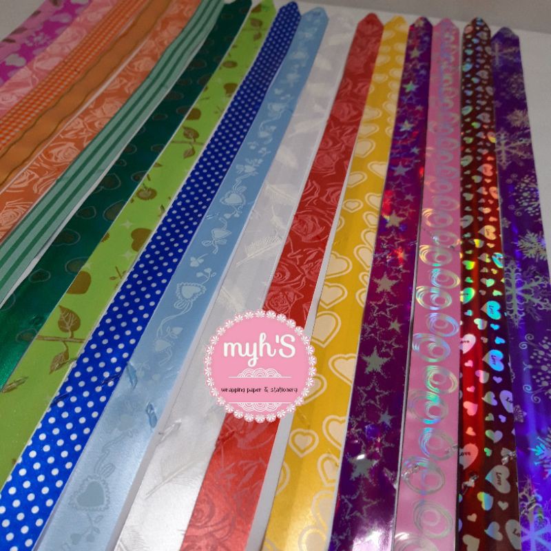 

Pita Serut Motif / Pita Kado Ukuran Sedang