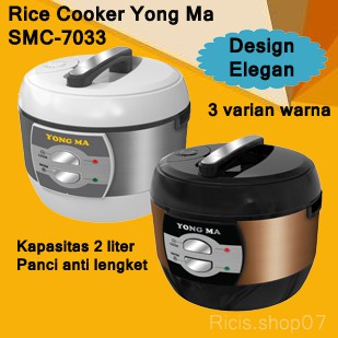 Terbaru Magic Com / Rice Cooker Yong Ma SMC-7033 / SMC7033 / SMC 7033 Gold Wing 2 Liter