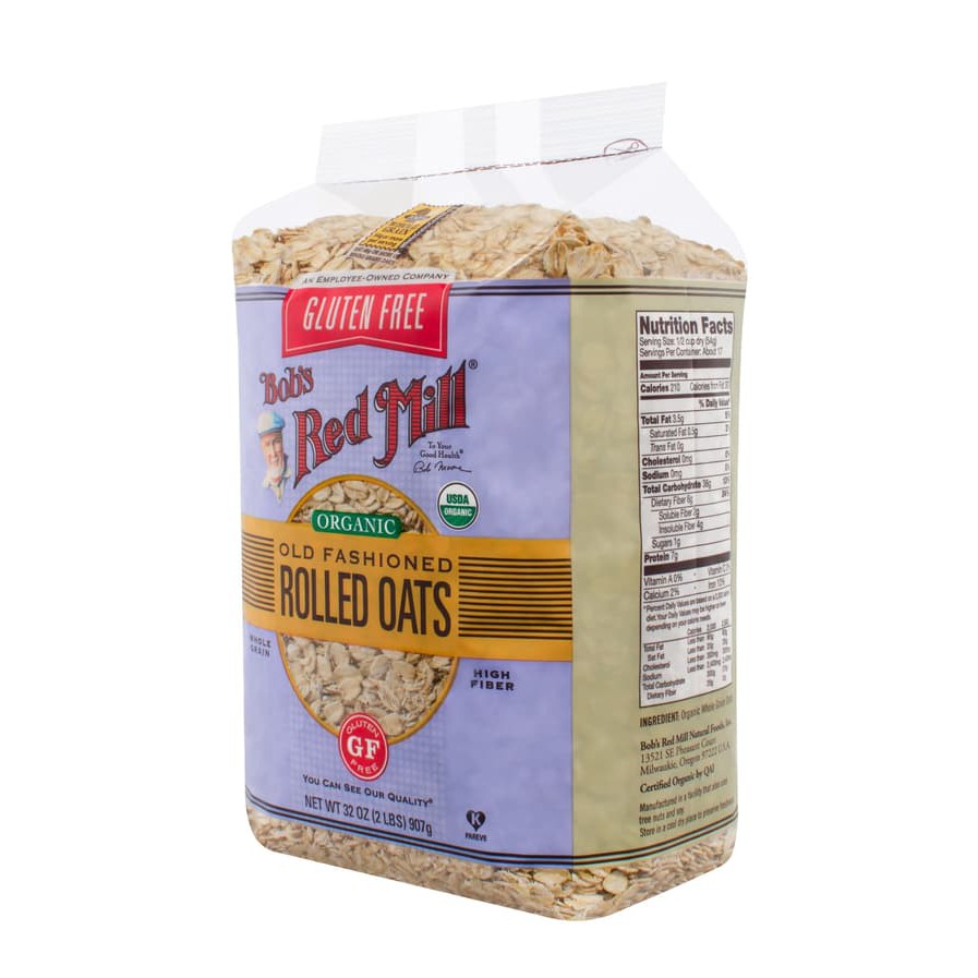 

Bob's Red Mill Organik Rolled Oat Gluten Free 907 gr / Oatmeal /Sereal