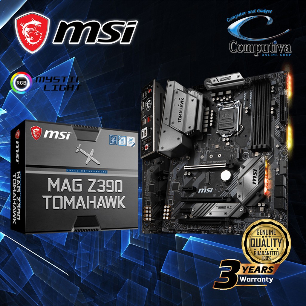 Motherboard MSI MAG Z390 TOMAHAWK - Performa Tinggi untuk Gaming dan Overclocking