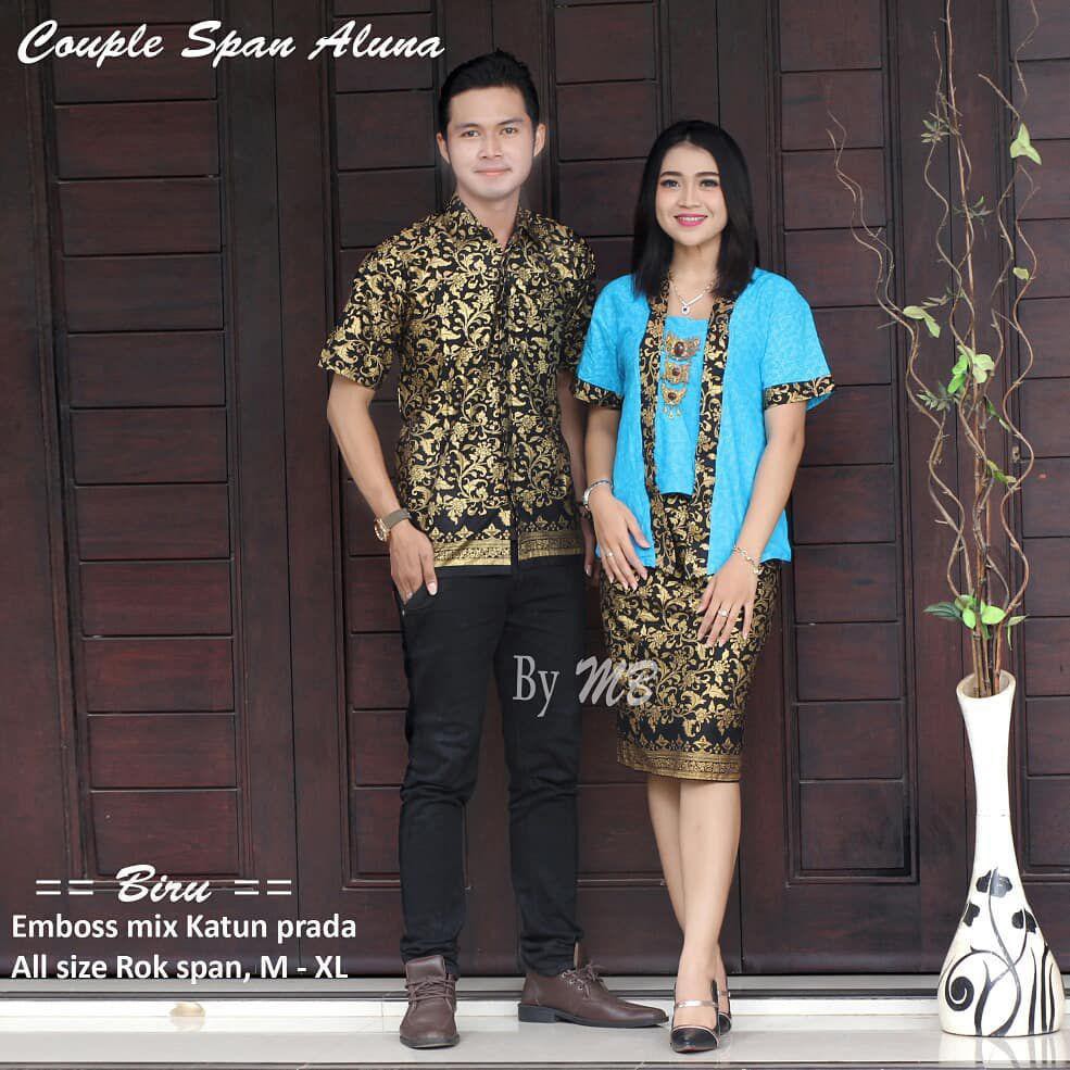 BATIK COUPLE RNB KEBAYA PENDEK ROK SPAN PENDEK ANJANI GOLD