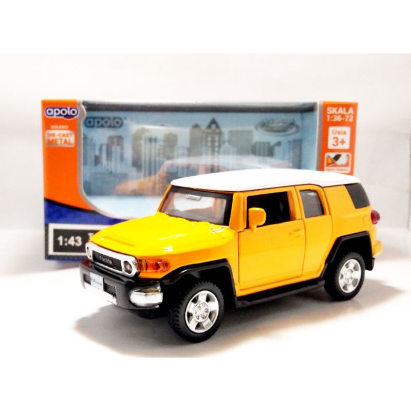 Apolo msz diecast Toyota Fj Cruiser kuning