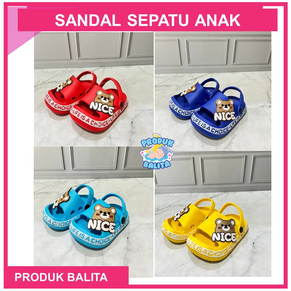 Sandal Selop Anak Laki-laki Perempuan Terbaru Tali Belakang Merek Dulux Terlaris