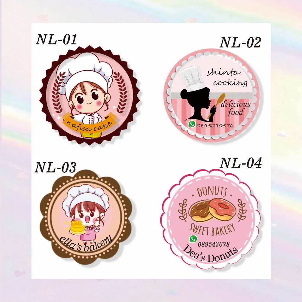

Cetak Stiker Custom Label Kemasan Makanan Print Sticker & Cut Langsung Tempel