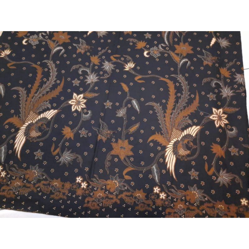 Kain batik solo alusan merak kembang cengkeh sogan