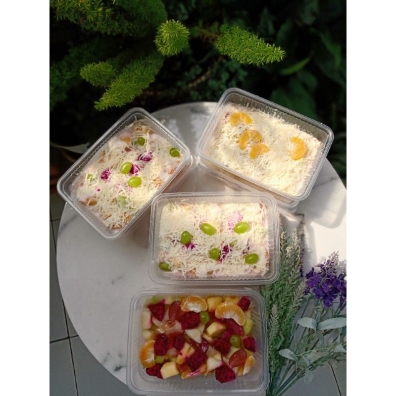 

Salad Buah Segar Box 650 ml | 500ml Fresh Fruit Salat Cup Dengan Yogurt Dan Keju Premium Enak Murah