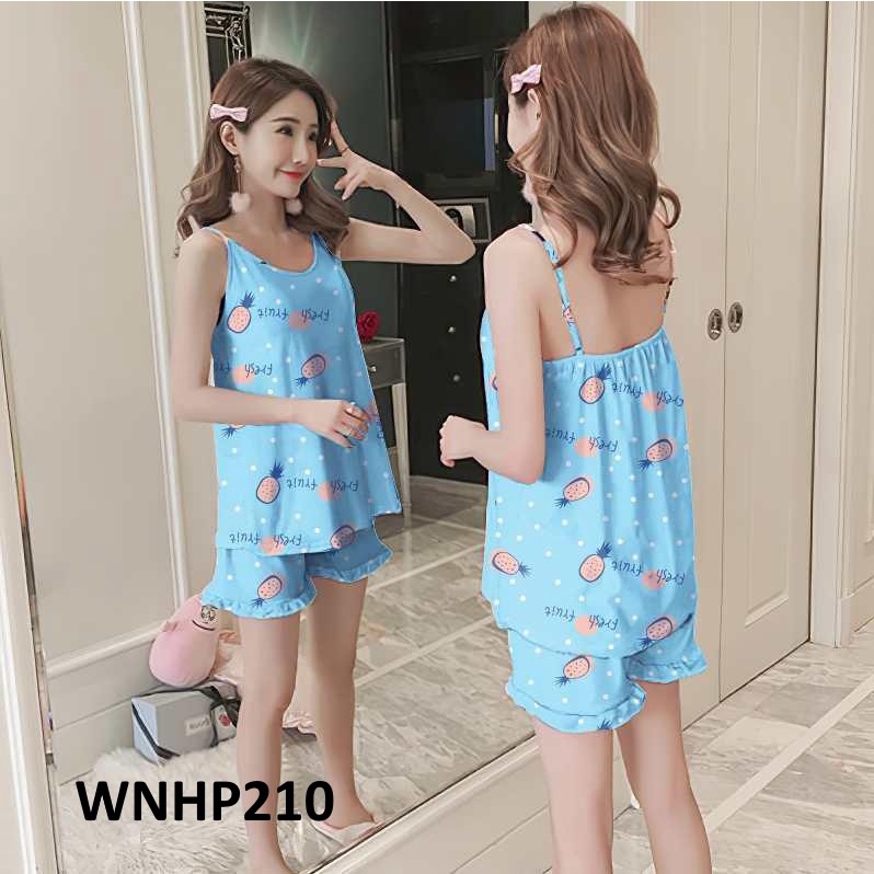 Baju Tidur Wanita - Baju Tidur Tanktop - Motif