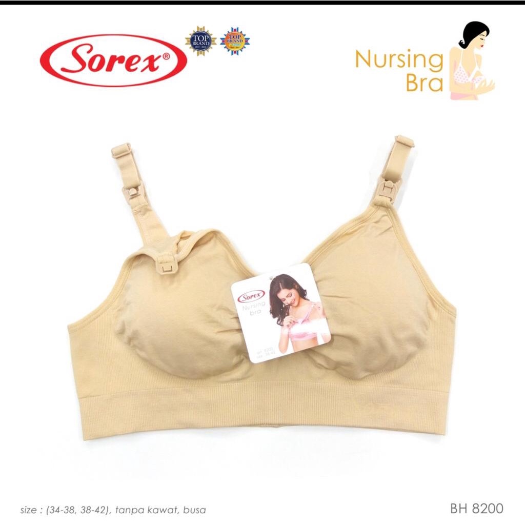 ORI ! BH SOREX 8200 NURSHING BRA SOREX BRA BH MENYUSUI BUSA BISA DICOPOT PASANG - SPORT NURSHING BRA BUAT IBU MELAHIRKAN MENYUSUI WANITA IBU MENYUSUI  KANCING 3 ADA BUSA BISA COPOT PASANG - ARA98STORE