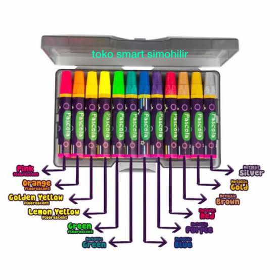 CRAYON PASCOLA FLOURESCENT /GRAYON GLITER /CRAYON METALLIC /METALIK