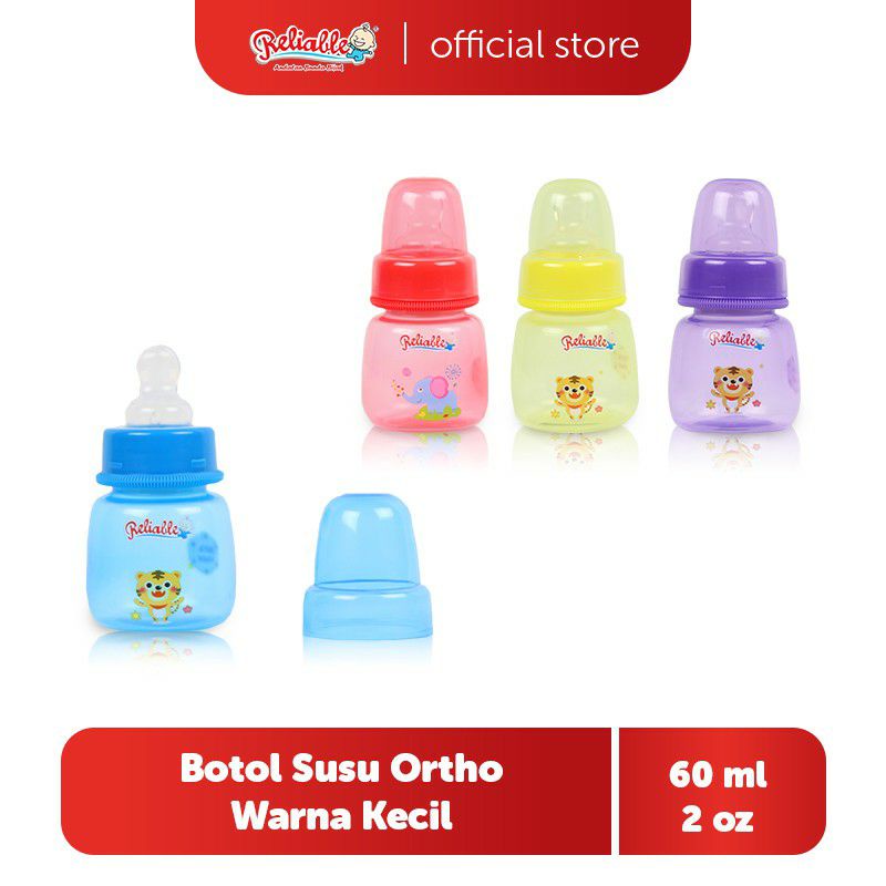 RELIABLE BOTOL SUSU ORTHO WARNA 60ML RBS-99