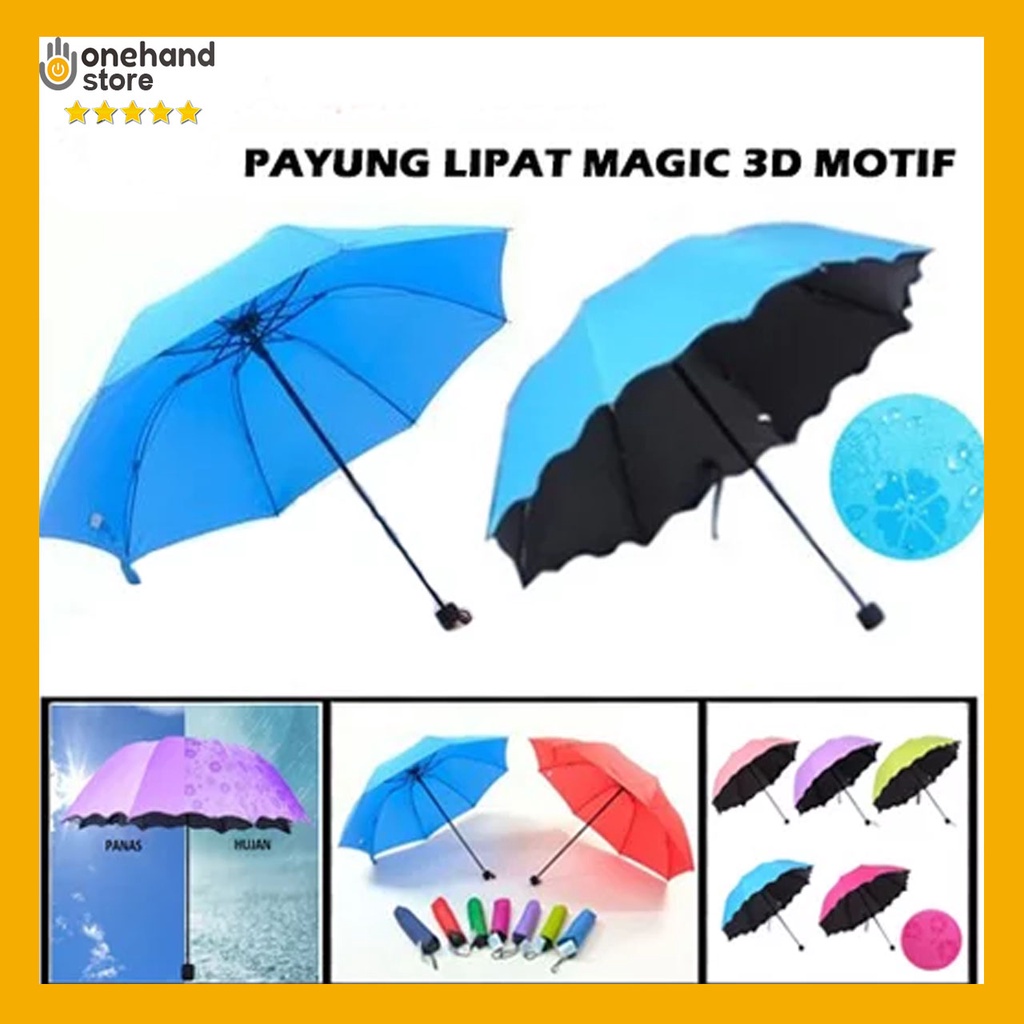 Jual Payung Magic Umbrella D Payung Hujan Dengan Motif Yang Muncul Ketika Basah D Payung