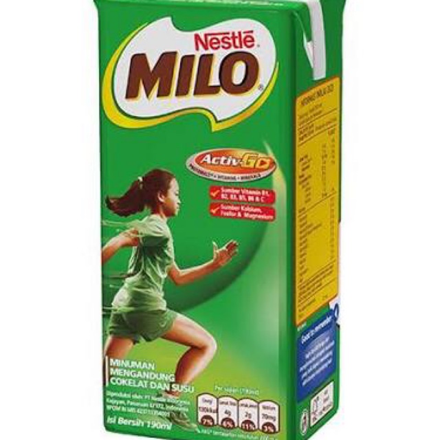 

SUSU MILO COKELAT 180ml