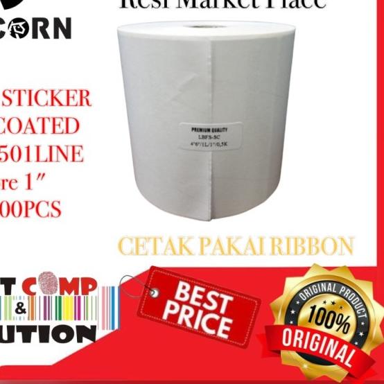 

Sticker Bare RESI PENGIRIMAN Semicoated 100x150 mm isi 500pcs