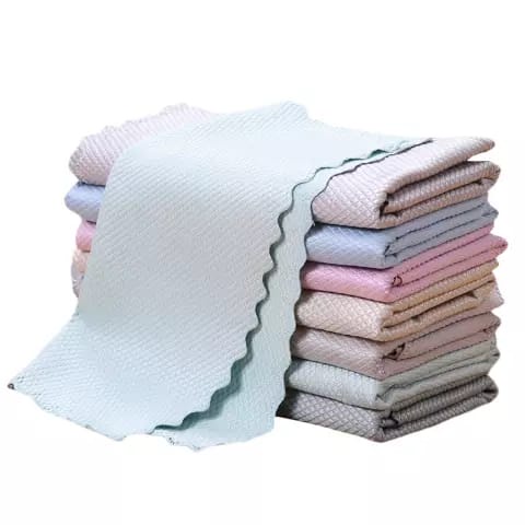 BEST QUALITY KAIN LAP PIRING ANTI MINYAK BAHAN MICROFIBER KAIN LAP ANTI MINYAK LAP CUCI PIRING