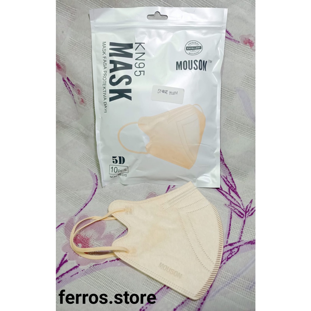 MASKER KN95 MOUSON 5D ISI 10 PCS