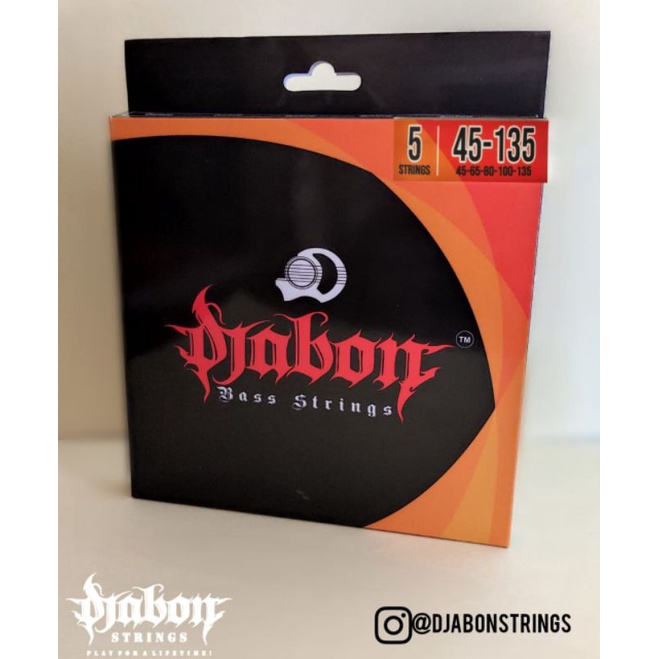 Senar Gitar Bass Strings String Djabon 045 135 0.45 45 Set 5 Senar.