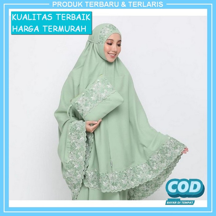 Mukenah Mukena Muknah Jumbo Dewasa Sutra Bordir Mewah Terbaru 2020 202 Mukena Dewasa Fatimah Khadija