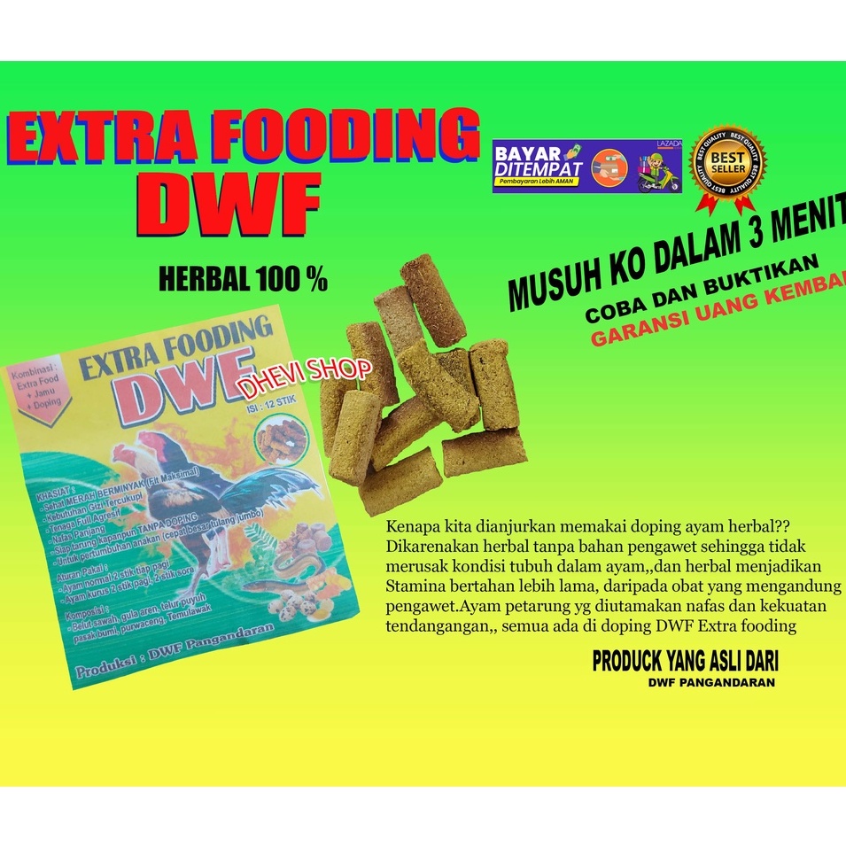 EXTRA FOODING DWF JAMU AYAM ADUAN