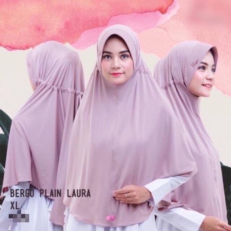 KERUDUNG SERUT XL JERSY PREMIUM/BERGO INSTAN JUMBO PET/JILBAB SERUT JUMBO