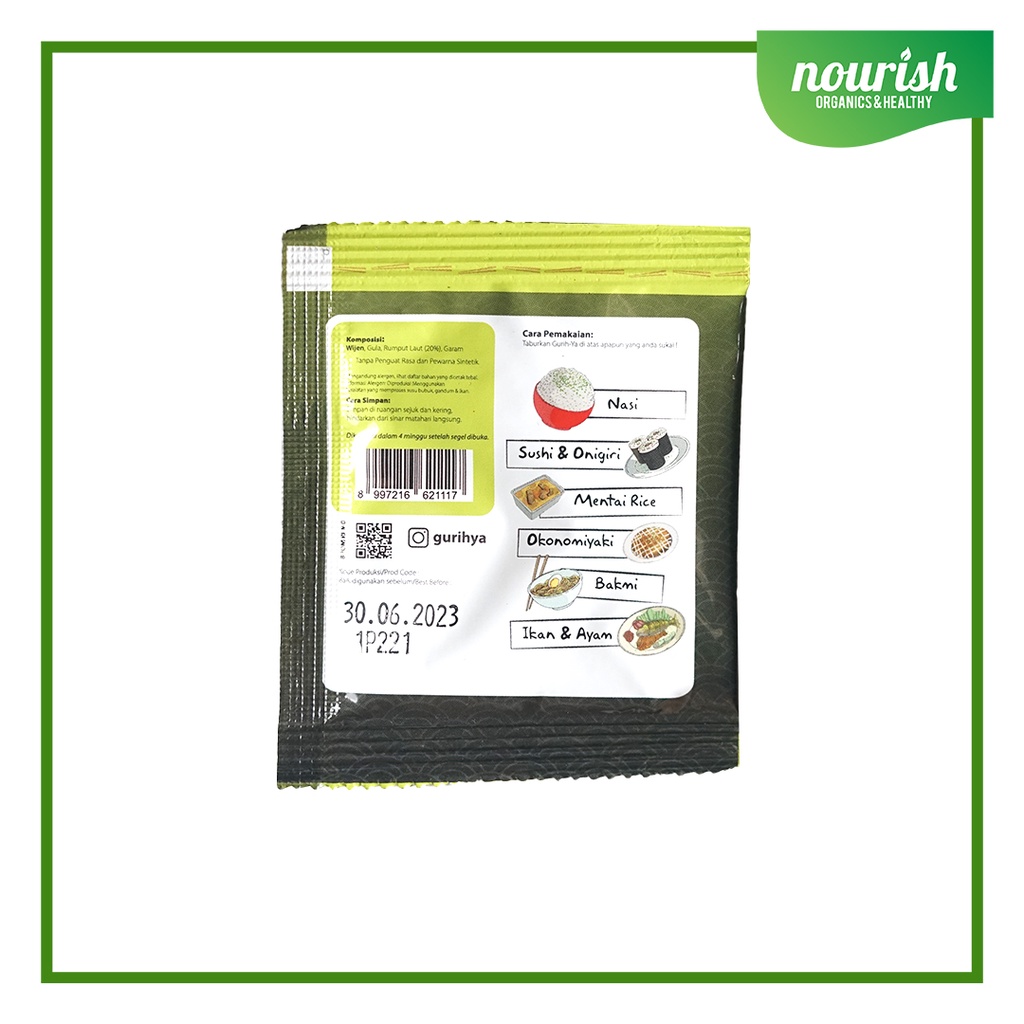 Gurih-Ya Original Seaweed - Sachet 5,5gr