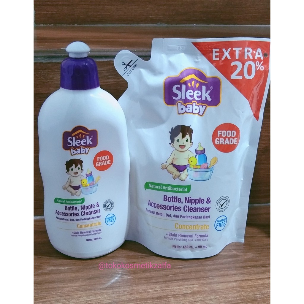 Sleek Bottle, Nipple &amp; Accessories Baby Cleanser