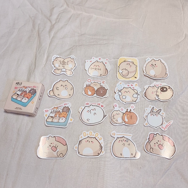 

Sticker Deco Little Fat Mouse Lucu Ecer Random Harga Satuan/Bijian