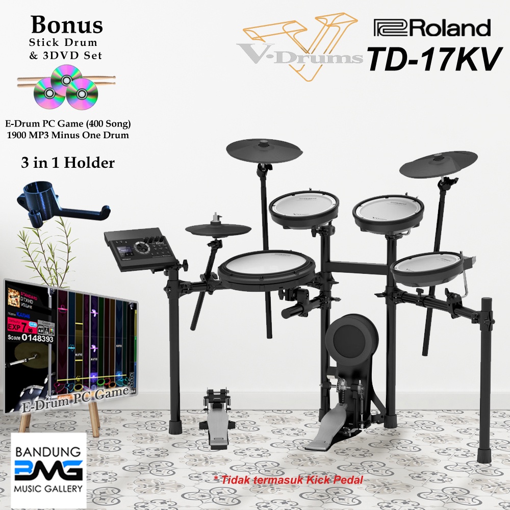 Roland TD-17KV + Rack MDS / TD17KV/ TD17 KV / TD 17 KV Drum Elektrik