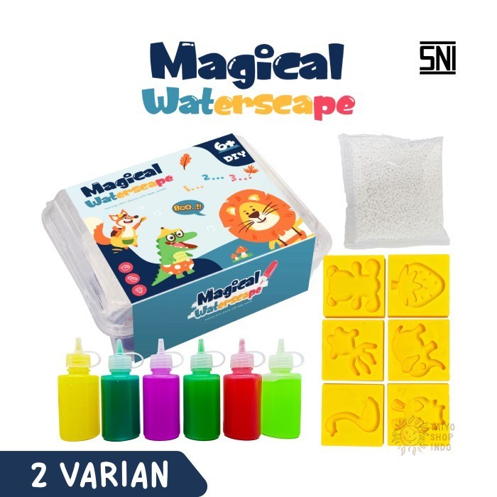 Magical Waterscape Mainan Jelly Cetak Warna DIY Mainan Edukasi Anak Mainan Montessori Anak Mainan Prakarya Anak