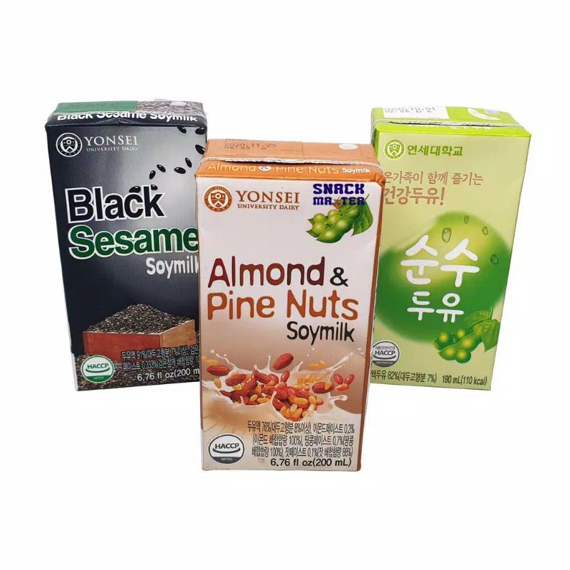 Jual Yonsei Soy Milk Minuman Susu Kedelai Korea Halal Black Sesame Soy