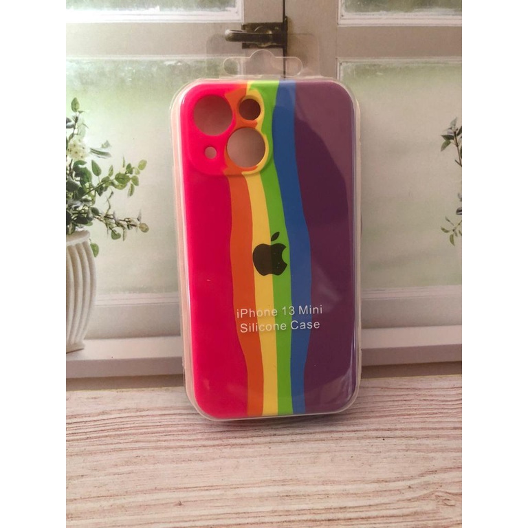 CASE IPHONE 13 MINI SILIKON CASE NEW RAINBOW COVER