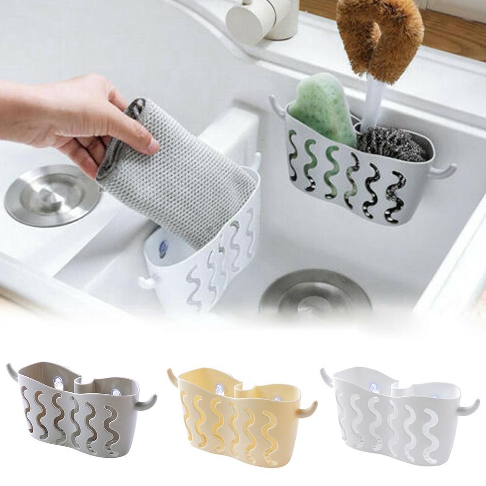 Kitchen  Sink Strainer Drain / Punch-free Suction Cup Storage Hanging Basket / Dish Cloths Rack / Vegetable Fruit Drainer Filter Shelf