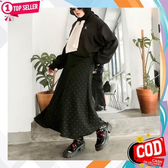 Rok Wanita Elegan Awet Big Size Span Lebar Promo B8G1Z2Q2S2 Remaja Import Fashion Kondangan Jumbo Si
