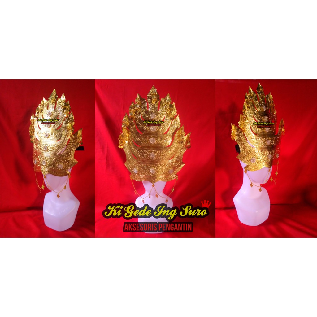 Mahkota Pengantin Mandailing Wanita Tapanuli Selatan/ Bulang Sumatera Utara Medan Batak Gold