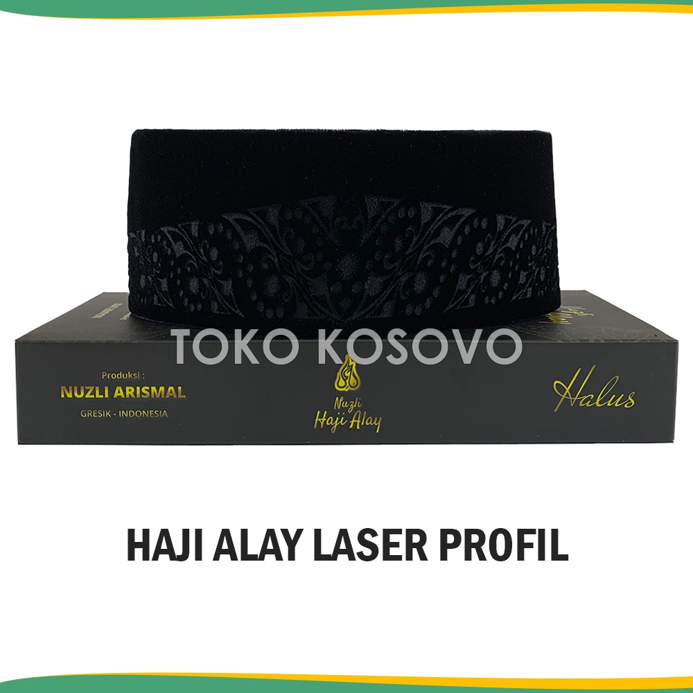 GROSIR (10 Pcs) Songkok Premium HAJI ALAY LASER AC Tinggi 9 Peci Sholat Pria Dewasa Hitam Full Motif Batik NU Kopiah Shalat Anak Santri Laki Kopyah Solat Pesantren Nasional Beludru Ukuran Jumbo Kopeah Bulat Bludru Putih Karakter Nama Original Paket Usaha