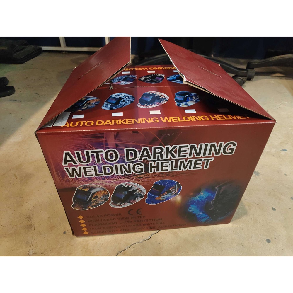 Helm Las Otomatis Auto Darkening Welding Helmet - 107T43 - Black/Blue