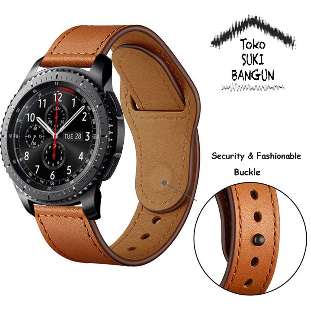 TALI JAM 22mm QUICK RELEASE Leather LOOP Button Watch Strap