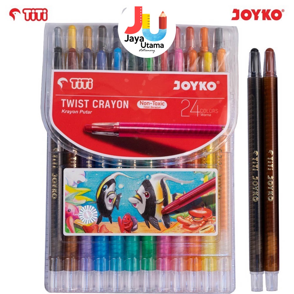 

Joyko Crayon Oil Pastel Mewarnai Putar Panjang 12 Warna