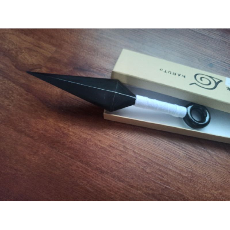 gambar asli Pisau Lempar Kunai Plastik Ninja Naruto Cosplay ACG14 kunai Plus Cincin Eko jnp