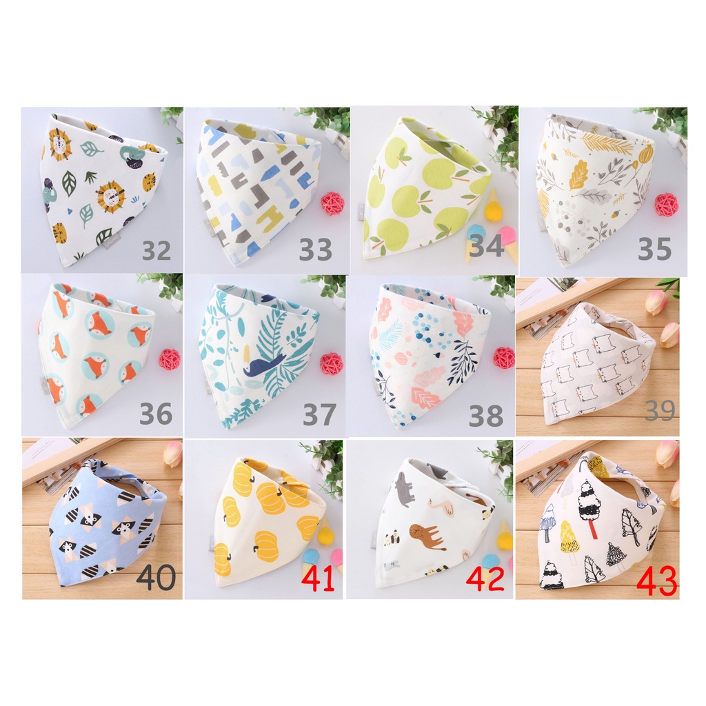 [JOYLEEN BEBE] Triangle BIB Scandinavian Segitiga Slaber Bayi Import