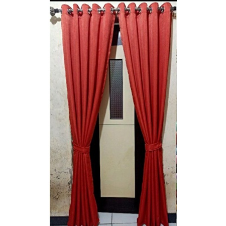 Gorden Lokal Polos Super Tebal Korden Pendek Murah Hordeng Jendela Motif Minimalis Hordeng Pintu Min