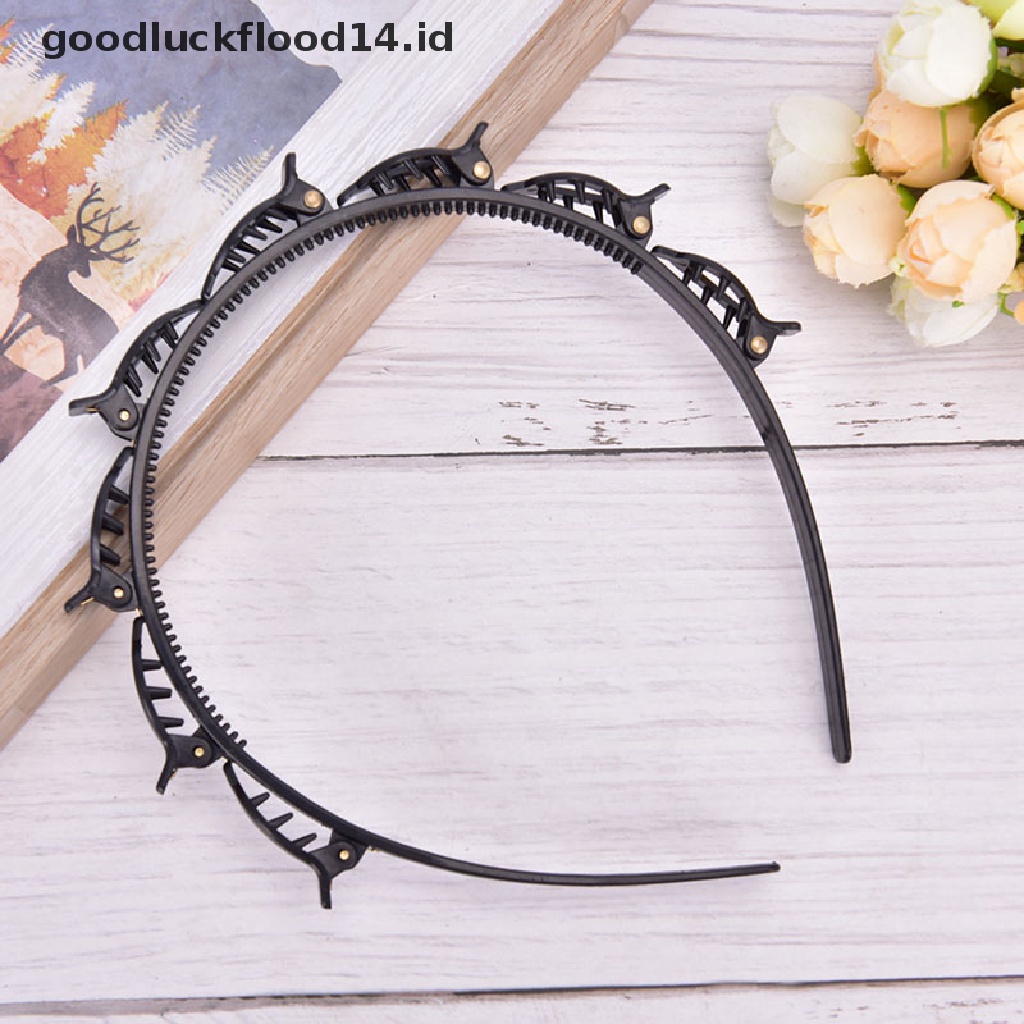 [OOID] Double Bangs Hairstyle Hairpin Hairdressing Hairpin Headband Womens Headwear ID