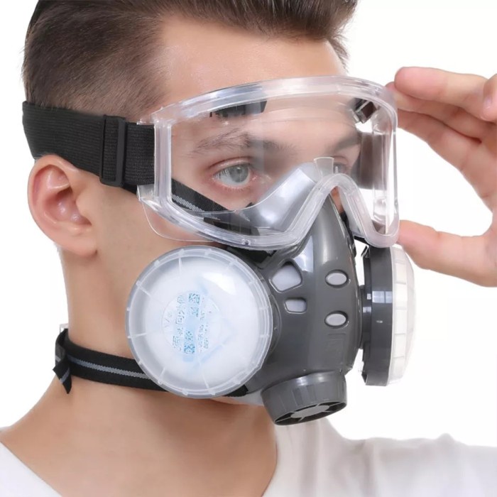 masker gas respirator full face