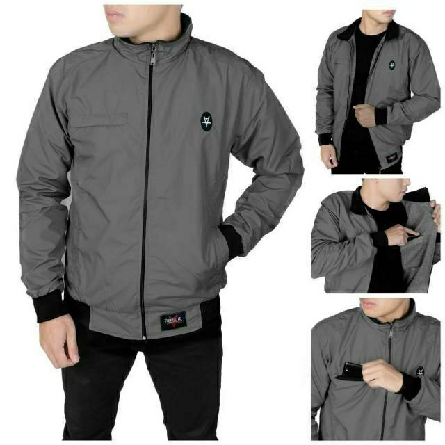 ARS JAKET PRIA CASUAL SIMPLE ORIGINAL REBEL ID / JAKET MOTOR PRIA / JAKET BOMBER / JAKET SGM DUA SISI BOLAK BALIK