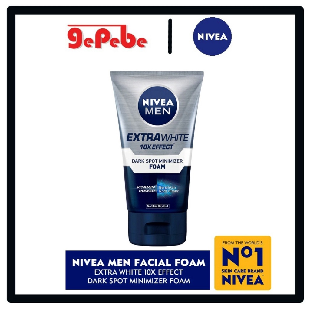 Nivea Men EXTRA White 10x Effect - Dark Spot Minimizer Foam 100ml