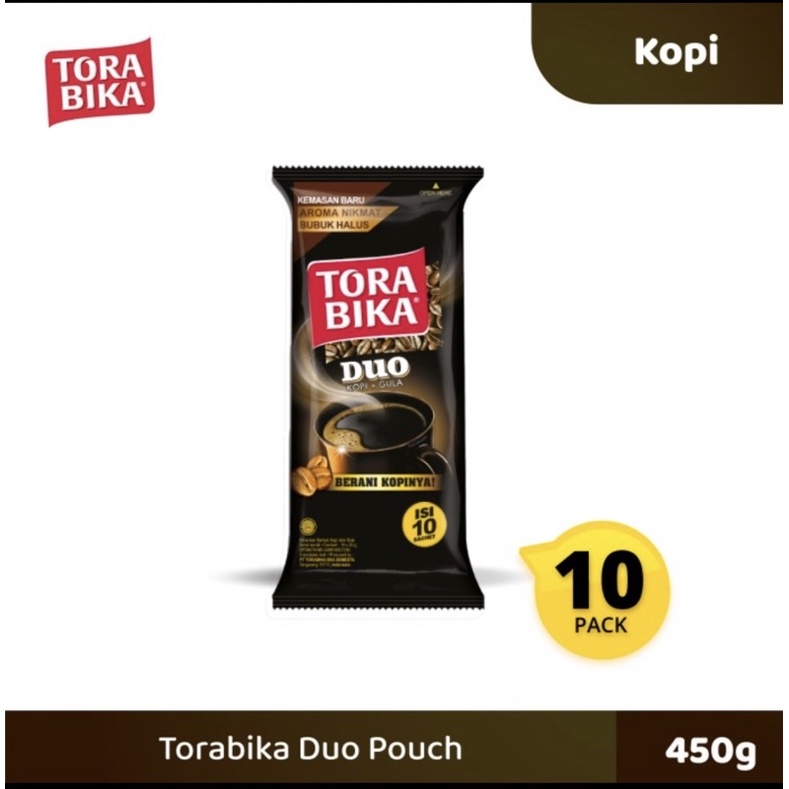 

kopi torabika duo hitam gula renceng renteng isi 10 pcs x 25 gr