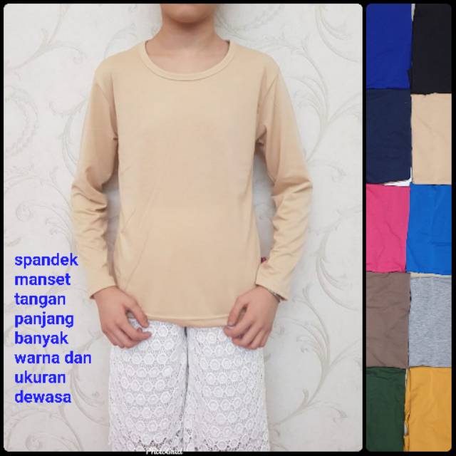 Meygrosir Spandex manset ukuran L panjang banyak warna