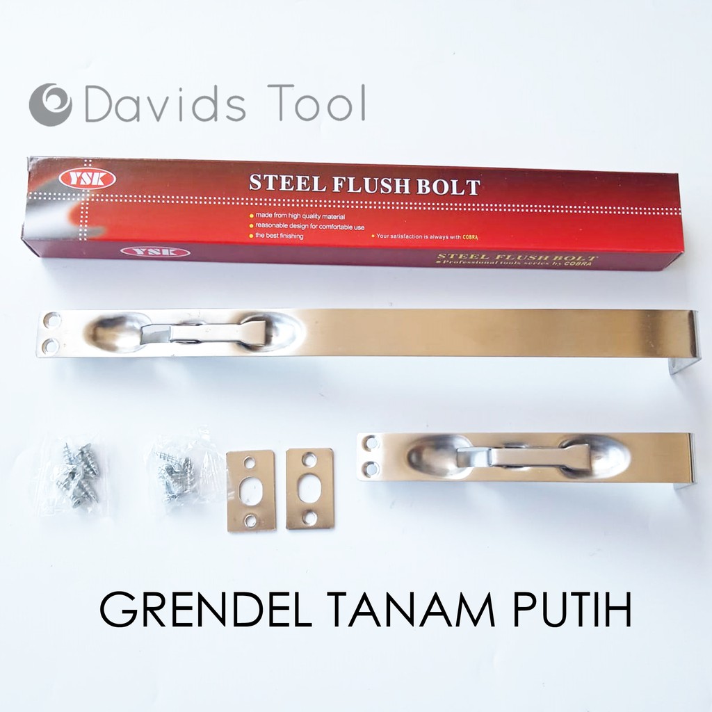 Ysk Grendel Pintu Tanam Kupu Tarung Stainless Slot Pengunci 12 Inch